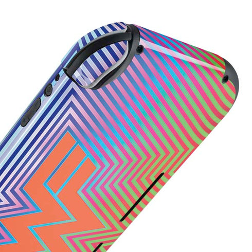 Wonder Woman 1984 (2020) Rainbow Chevron Logo Nintendo Switch Lite Skin